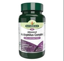 Natures Aid Acidophillus Complex 5 Billion Bacteria (Vegan) – 60’s