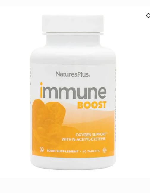 Natures Plus Immune Boost Tabs 60’s – Vitamins A, C, D3, Zinc, Selenium & NAC