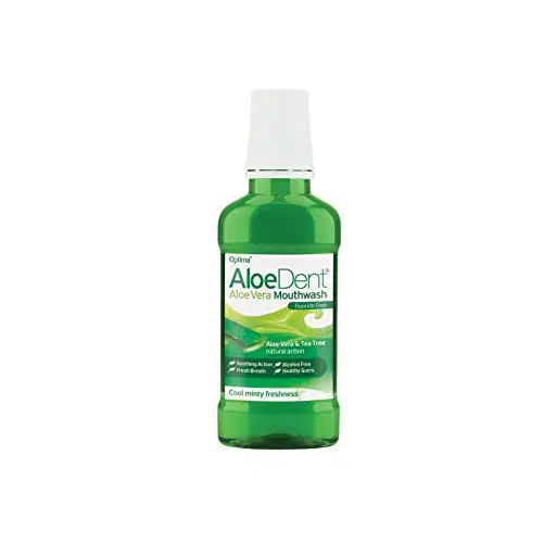 Optima Aloe Vera Mouthwash 250ml - with Grapefruit Seed Extract & Tea Tree (Alcohol & Saccharin Free)